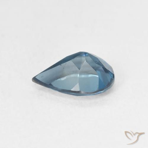 Topaze Bleu Londres naturelle En forme de poire, 0.79 ct, VS
