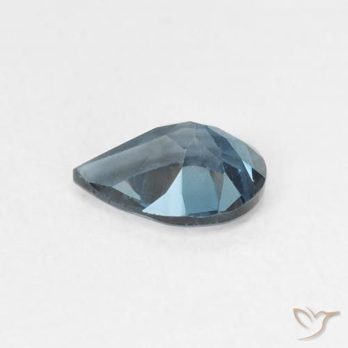 Topaze Bleu Londres naturelle En forme de poire, 0.78 ct, VS