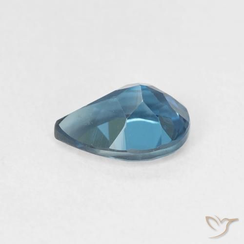Topaze Bleu Londres naturelle En forme de poire, 0.89 ct, VS