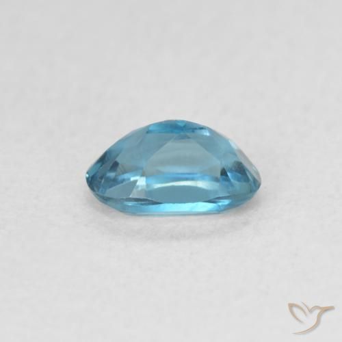 Topaze Bleu Londres naturelle ovale, 0.56 ct, VVS-VS