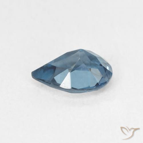 Topaze Bleu Londres naturelle En forme de poire, 0.78 ct, VVS-VS