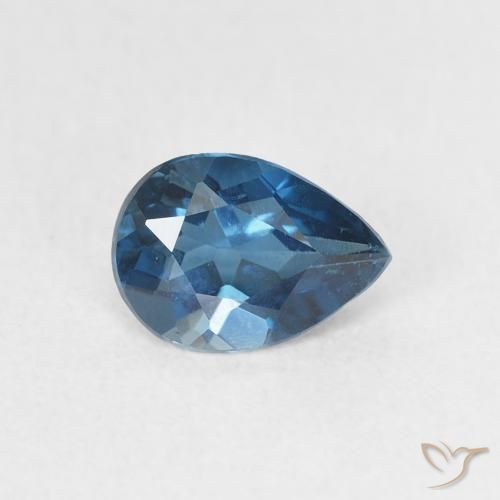 0.81ct Naturel Bleu Londres Topaze, En forme de poire, VVS-VS