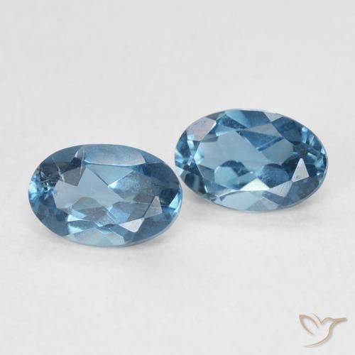 Shop natural 1.20ct Bleu Londres Topaze gems, ovale, from Brésil at GemSelect. In stock, global shipping!