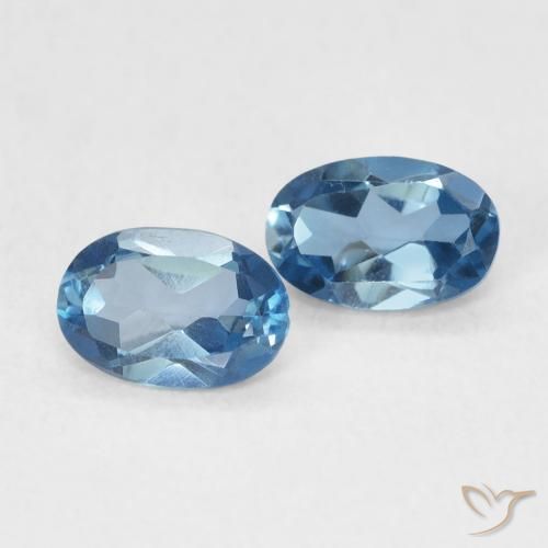 Shop natural 1.13ct Bleu Londres Topaze gems, ovale, from Brésil at GemSelect. In stock, global shipping!