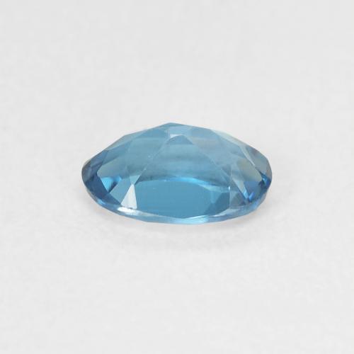 Topaze Bleu Londres naturelle ovale, 0.49 ct, VVS-VS
