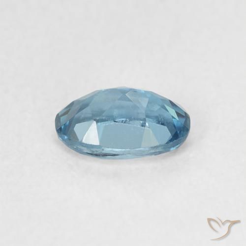 Topaze Bleu Londres naturelle ovale, 0.57 ct, VVS-VS