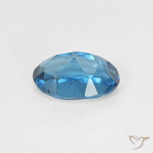 Topaze Bleu Londres naturelle ovale, 0.63 ct, VVS-VS