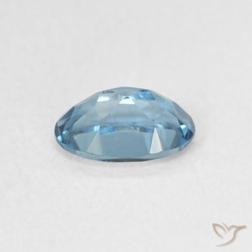 Topaze Bleu Londres naturelle ovale, 0.54 ct, VVS-VS