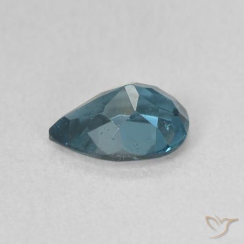 Topaze Bleu Londres naturelle En forme de poire, 0.86 ct, VS