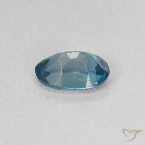 Topaze Bleu Londres naturelle ovale, 0.53 ct, VS