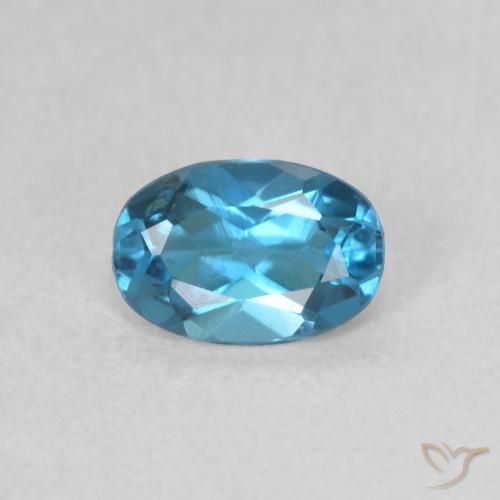 0.52ct Naturel Bleu Londres Topaze, ovale, VS