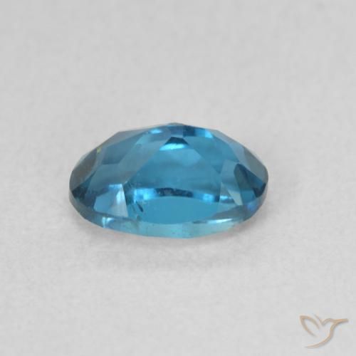 Topaze Bleu Londres naturelle ovale, 0.66 ct, VS