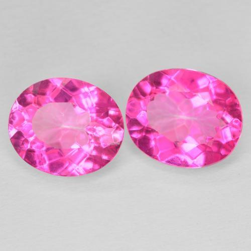 Shop natural 10.71ct Medium Dark-Pink Topaze gems, ovale, from Brésil at GemSelect. In stock, global shipping!