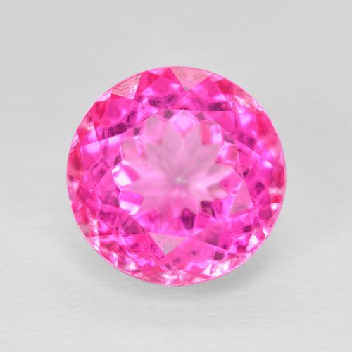 7.09ct Naturel Magenta profond Topaze, Tour, VVS