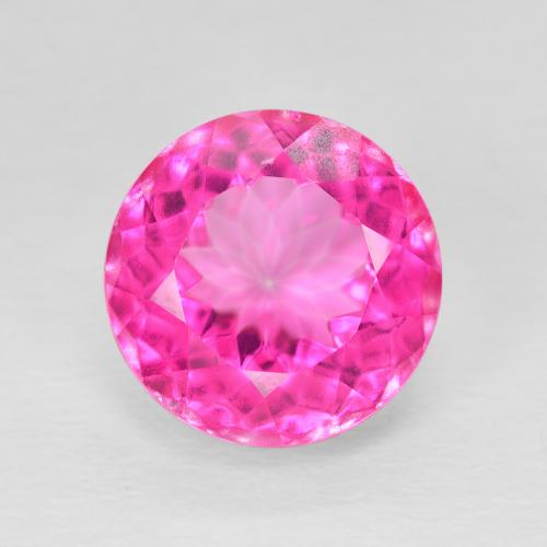 6.82ct Naturel Rose foncé Topaze, Tour, VVS