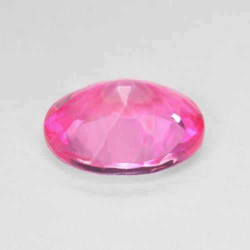 Topaze Magenta profond naturelle ovale, 5.29 ct, VVS-VS