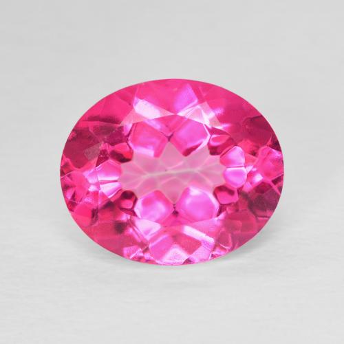 5.80ct Naturel Rose vif Topaze, ovale, VVS-VS