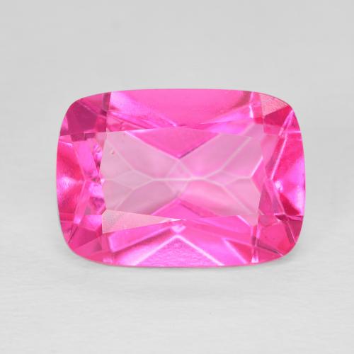 8.67ct Naturel Magenta profond Topaze, Coussin, VVS-VS