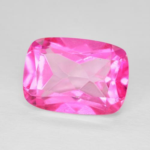 Topaze rose naturelle coupe coussin, 8,95 ct, VVS-VS