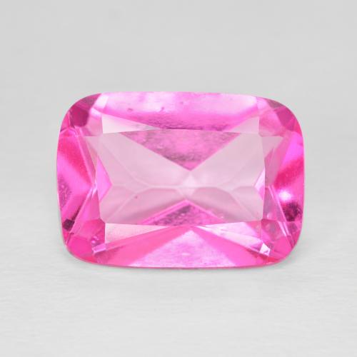 8.17ct Naturel Magenta profond Topaze, Coussin, VVS-VS
