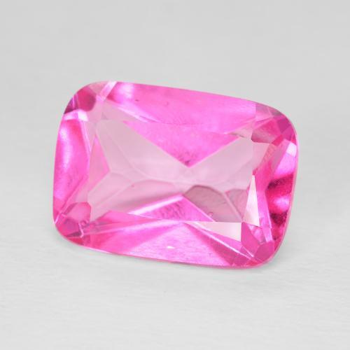 Topaze Magenta profond naturelle Coussin, 8.17 ct, VVS-VS