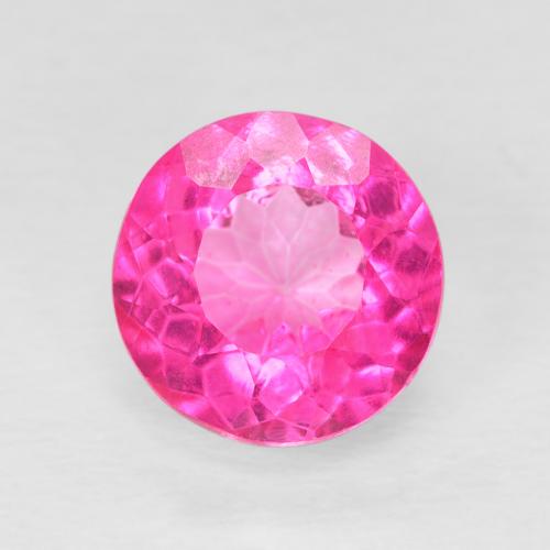 Topaze rose naturelle coupe roude, 3,70 ct, VVS-VS