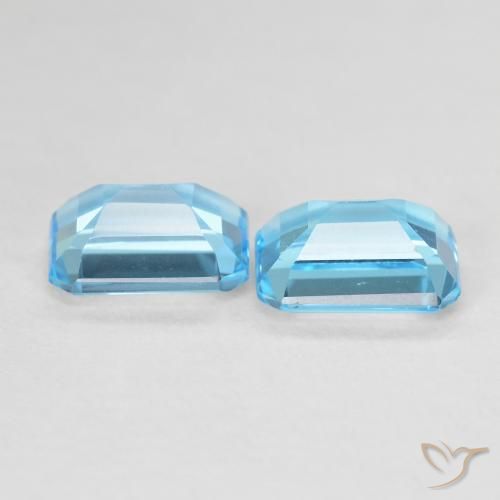 Shop natural 3.96ct Bleu Suisse Topaze gems, Octogone / coupe Émeraude, from Brésil at GemSelect. In stock, global shipping!