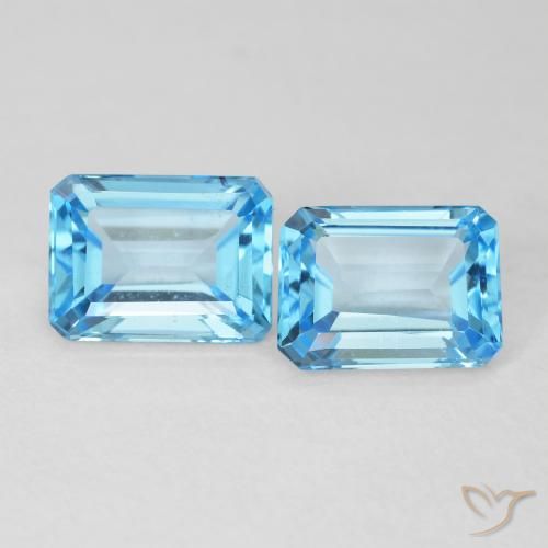 Shop natural 3.68ct Bleu Suisse Topaze gems, Octogone / coupe Émeraude, from Brésil at GemSelect. In stock, global shipping!