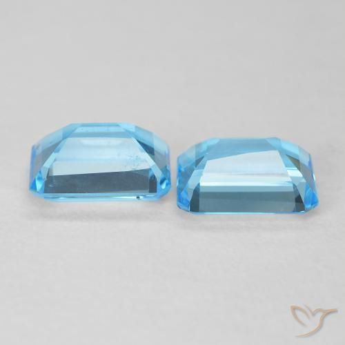 Shop natural 3.68ct Bleu Suisse Topaze gems, Octogone / coupe Émeraude, from Brésil at GemSelect. In stock, global shipping!