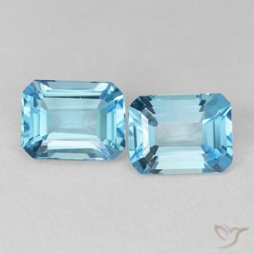 Shop natural 3.89ct Bleu Suisse Topaze gems, Octogone / coupe Émeraude, from Brésil at GemSelect. In stock, global shipping!