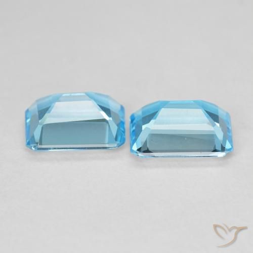 Shop natural 3.56ct Bleu Suisse Topaze gems, Octogone / coupe Émeraude, from Brésil at GemSelect. In stock, global shipping!