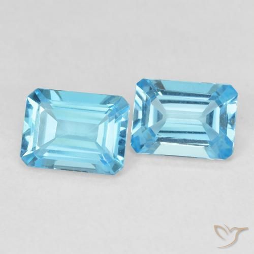 Shop natural 3.40ct Bleu Suisse Topaze gems, Octogone / coupe Émeraude, from Brésil at GemSelect. In stock, global shipping!
