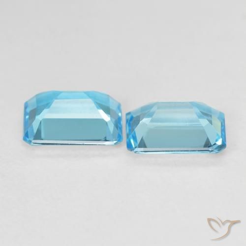 Shop natural 3.40ct Bleu Suisse Topaze gems, Octogone / coupe Émeraude, from Brésil at GemSelect. In stock, global shipping!