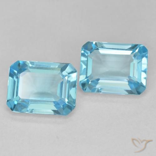 Shop natural 3.64ct Bleu Suisse Topaze gems, Octogone / coupe Émeraude, from Brésil at GemSelect. In stock, global shipping!