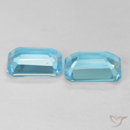 Shop natural 3.73ct Bleu Suisse Topaze gems, Octogone / coupe Émeraude, from Brésil at GemSelect. In stock, global shipping!