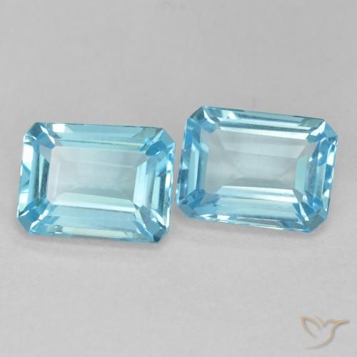 Shop natural 3.90ct Bleu Suisse Topaze gems, Octogone / coupe Émeraude, from Brésil at GemSelect. In stock, global shipping!