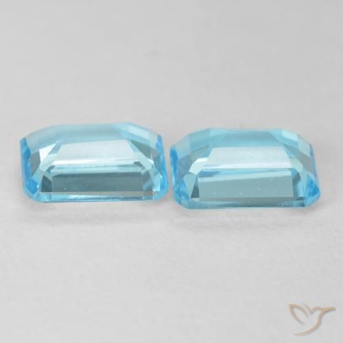 Shop natural 3.90ct Bleu Suisse Topaze gems, Octogone / coupe Émeraude, from Brésil at GemSelect. In stock, global shipping!