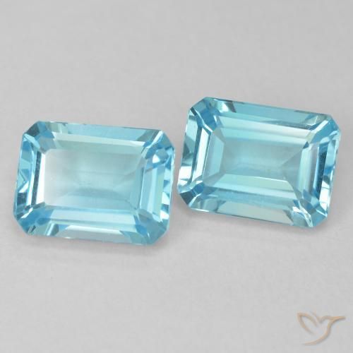Shop natural 4.08ct Bleu Suisse Topaze gems, Octogone / coupe Émeraude, from Brésil at GemSelect. In stock, global shipping!