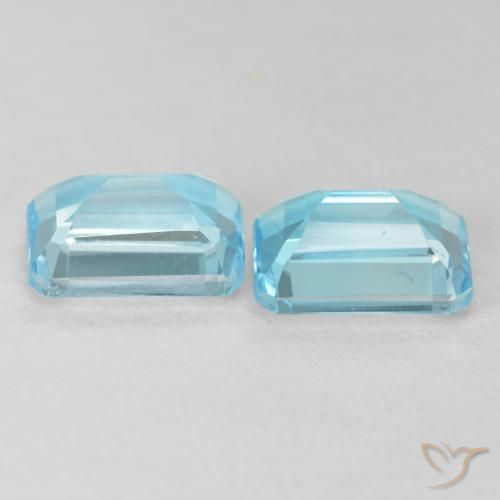 Shop natural 4.08ct Bleu Suisse Topaze gems, Octogone / coupe Émeraude, from Brésil at GemSelect. In stock, global shipping!
