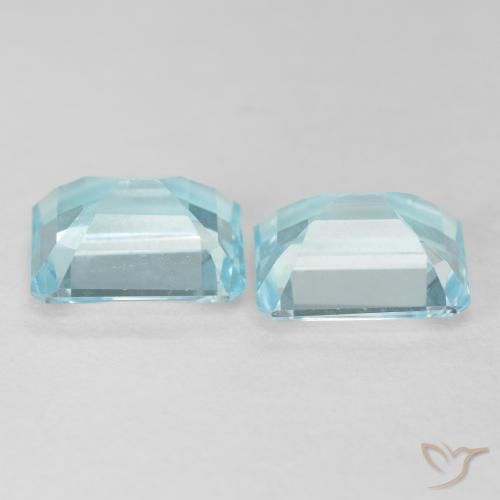 Shop natural 7.78ct Bleu verdâtre léger Topaze gems, Octogone / coupe Émeraude, from Brésil at GemSelect. In stock, global shipping!