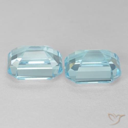 Shop natural 8.20ct Bleu verdâtre léger Topaze gems, Octogone / coupe Émeraude, from Brésil at GemSelect. In stock, global shipping!