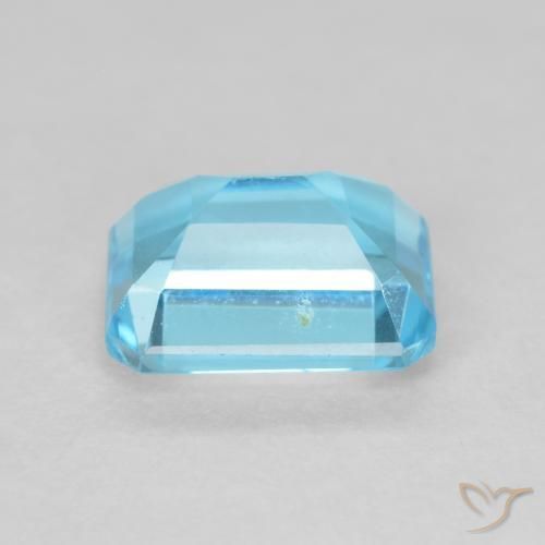 Topaze Bleu Suisse naturelle Octogone / coupe Émeraude, 2.19 ct, VVS
