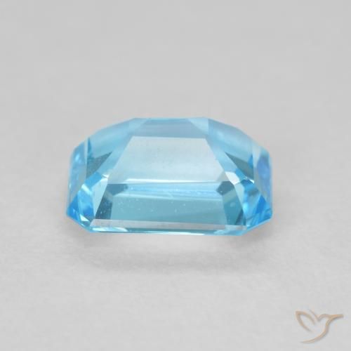 Topaze Bleu Suisse naturelle Octogone / coupe Émeraude, 1.90 ct, VVS