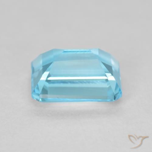 Topaze Bleu Suisse naturelle Octogone / coupe Émeraude, 2.24 ct, VVS