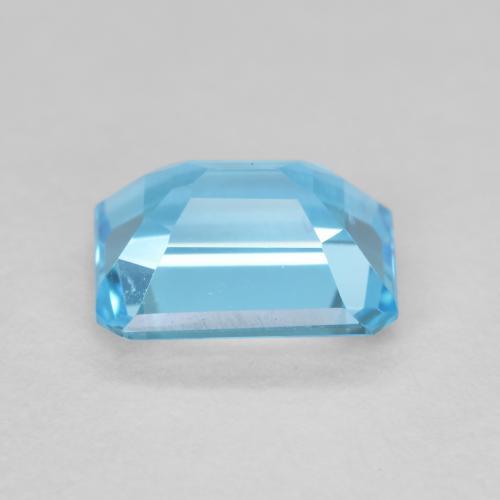 Topaze Bleu Suisse naturelle Octogone / coupe Émeraude, 2.05 ct, VVS