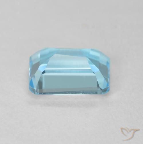 Topaze Bleu Suisse naturelle Octogone / coupe Émeraude, 2.04 ct, VVS