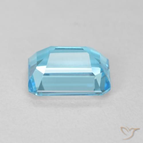 Topaze Bleu Suisse naturelle Octogone / coupe Émeraude, 2.09 ct, VVS