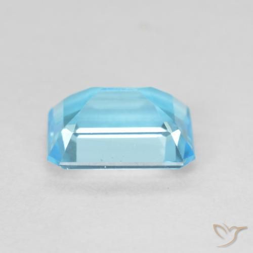 Topaze Bleu Suisse naturelle Octogone / coupe Émeraude, 1.87 ct, VVS