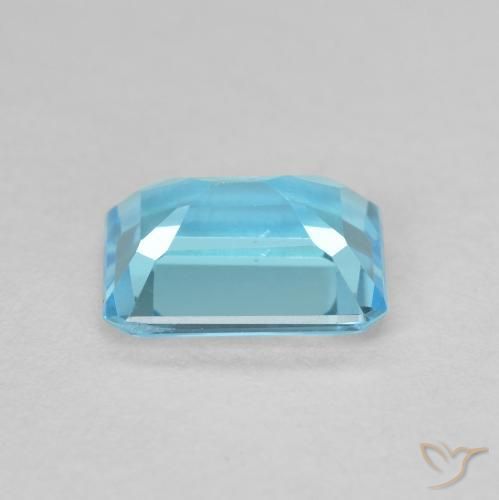 Topaze Bleu clair naturelle Octogone / coupe Émeraude, 1.79 ct, VVS-VS