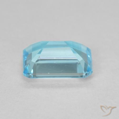 Topaze Bleu clair naturelle Octogone / coupe Émeraude, 1.94 ct, VVS-VS